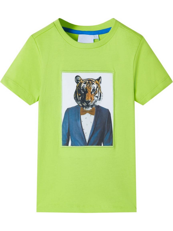 vidaXL Παιδικό T-Shirt Κοντομάνικο Lime 11936