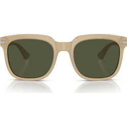 Persol PO3323S 116931 Γυναικεία Γυαλιά Ηλίου Τετράγωνα Κοκάλινα Μπεζ με Μαύρο Polarized Φακό