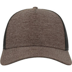 Atlantis Headwear 889 Rapper Καπέλο Jockey με Δίχτυ Snapback Υφασμάτινο Καφέ