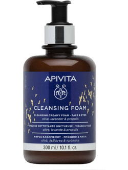 Apivita Face & Eyes Creamy Αφρός Ντεμακιγιάζ 300ml