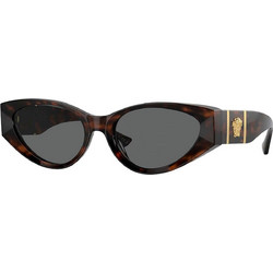 Versace VE4454 542987 Γυναικεία Γυαλιά Ηλίου Cat Eye Κοκάλινα με Μαύρο Polarized Φακό