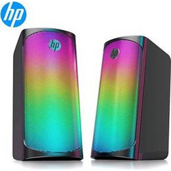 HP DHE-6004 Ηχεία Υπολογιστή 2.0 6W με RGB Φωτισμό Black