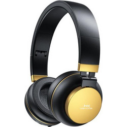 Wekome M10 Ασύρματα Bluetooth Ακουστικά Over Ear Μαύρα Χρυσά