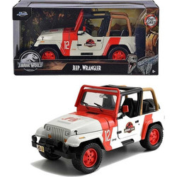 Jada Jurassic World 1992 Jeep Wrangler Μεταλλικό Μοντέλο Αυτοκίνητου 1:24