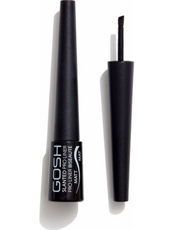 Gosh Slanted Pro Liner Matte 002 Black Πινέλο Eyeliner 3ml