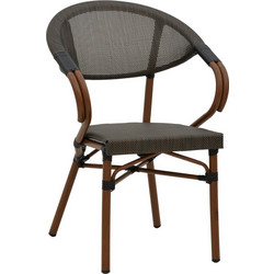 Pakoworld Isaia Καρέκλα Κήπου Bamboo Μαύρη 289-000002