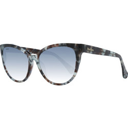 Max Mara MM0058 5755C Γυναικεία Γυαλιά Ηλίου Οβάλ Κοκάλινα Μαύρα με Μπλε Degradee Φακό