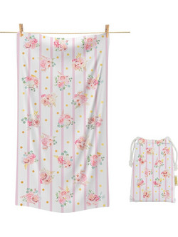 Soap Tales Flowers Πετσέτα Θαλάσσης Microfiber Λευκή 70x140cm ST00773