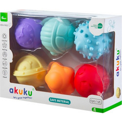 Akuku Μπαλάκια Αισθήσεων 6τμχ 6+ Μηνών