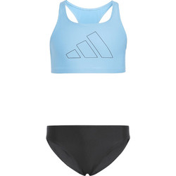Adidas Big Bars Αθλητικό Γυναικείο Μαγιό Bikini Set Γαλάζιο Μαύρο IQ3967