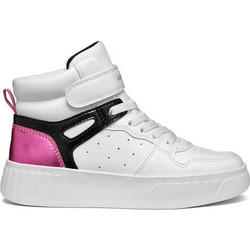 Geox Mikiroshi Παιδικά Sneakers Μποτάκια Λευκά J46DVB0BCKCC1Z8D