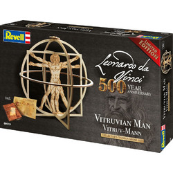 Revell Leonardo da Vinci Viruvian Man 500th Anniversary Συναρμολογούμενο Ξύλινο Φιγούρα Μοντελισμού 1:16