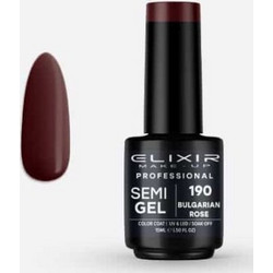 Elixir Semigel 190 Bulgarian Rose Ημιμόνιμο Βερνίκι Νυχιών 15ml