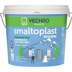 Vechro Smaltoplast Silicone Οικολογικό Σιλικονούχο Χρώμα Εξωτερικού Χώρου Λευκό 10lt Bάση TR