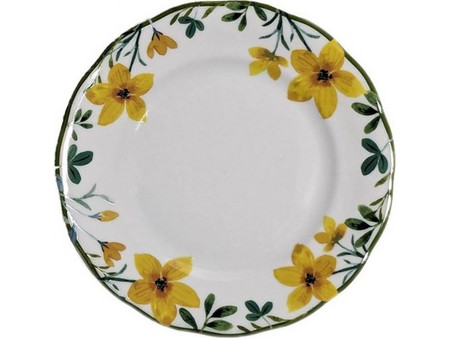 Terra Antica Πιάτο Γλυκού Πορσελάνης Yellow Flowers 19cm EIΔ0001406