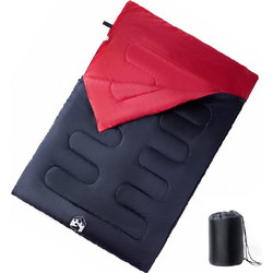vidaXL Sleeping Bag Διπλό 3 Εποχών Κόκκινο 94446