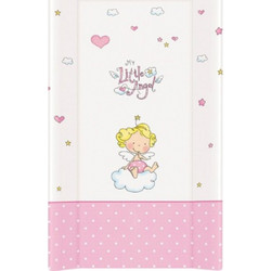Lorelli Little Angel Σκληρή Αλλαξιέρα Μωρού Πλαστική 80x50cm Λευκή Ροζ