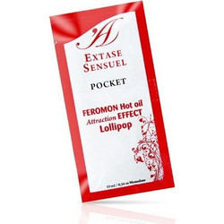 Extase Sensual Lollipop with Heat Effect Massage Oil 10ml