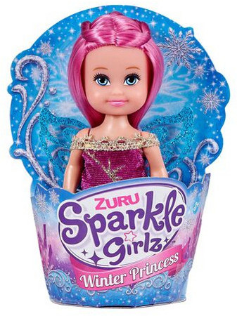 Zuru Sparkle Girlz Winter Princess Cupcake Φούξια Μαλλιά