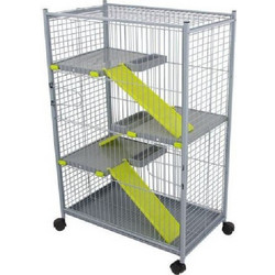 Voltrega Κλουβί για Χάμστερ & Τσιντσιλά Γκρι Lime 70x41x106cm