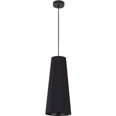 TK Lighting Zing Κρεμαστό Φωτιστικό Οροφής Μονόφωτο E27 Μαύρο Φ20cm 10085