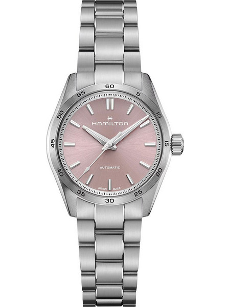 Hamilton Jazzmaster Γυναικείο Ρολόι Αυτόματο με Ασημί Μεταλλικό Μπρασελέ H36105171