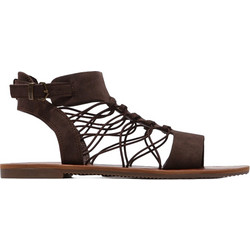 Volcom Caged Γυναικεία Σανδάλια Suede Σοκολατί W0811723