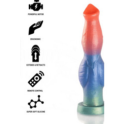 Epic Arion Symphony of Pleasure Dildo με Βεντούζα 25cm Πολύχρωμο