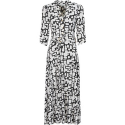 Morgan Midi Βραδινό Φόρεμα Λευκό 231-RLILO-OFF-WHITE
