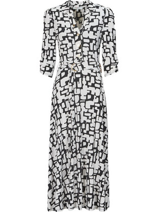 Morgan Midi Βραδινό Φόρεμα Λευκό 231-RLILO-OFF-WHITE