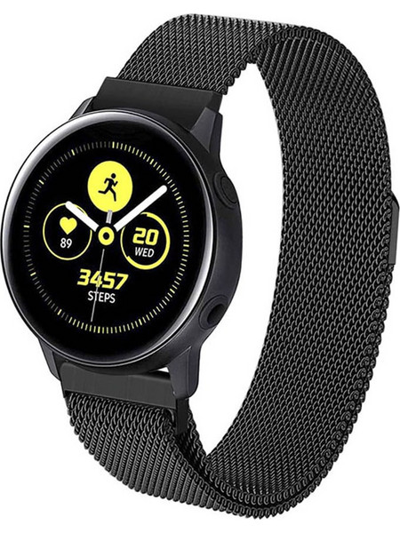 Tactical 376 Loop Λουράκι Μεταλλικό Black (Samsung Watch Active)