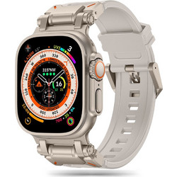 Tech-Protect Delta Pro Λουράκι Σιλικόνης Starlight / Titanium (Apple Watch 42 / 44 / 45 / 49mm)