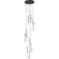 Kare Design Trapez Κρεμαστό Φωτιστικό Οροφής Πολύφωτο Χρυσό 52472