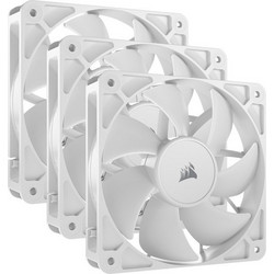 Corsair RS120 Case Fan 120mm με Σύνδεση 4-Pin PWM 3τμχ White