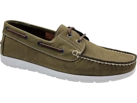Safe Step Ανδρικά Μοκασίνια Boat Shoes Καστόρινα Χακί 453532