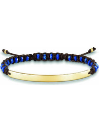 Thomas Sabo Γυναικείο Βραχιόλι Μακραμέ από Κορδόνι & Ασήμι A5689-232-L