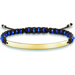 Thomas Sabo Γυναικείο Βραχιόλι Μακραμέ από Κορδόνι & Ασήμι A5689-232-L