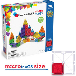 Magna-Tiles Μαγνητικά Πλακίδια microMAGS Deluxe Set 70τμχ 244070