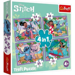Παιδικό Puzzle Trefl Disney Lilo & Stitch 12 + 15 + 20 + 24 Κομμάτια
