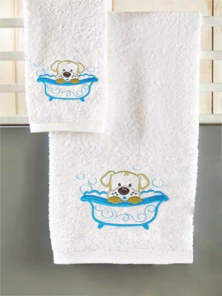 Γαρύφαλλο Bath Σετ Βρεφικές Πετσέτες 2τμχ 500gr/m² 7583