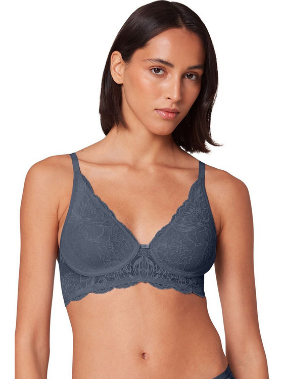 Triumph Amourette Charm Σουτιέν Balconette με Ελαφριά Ενίσχυση με Μπανέλα Ανθρακί 10214451-00XX