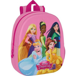 Safta Disney Princess Σχολική Τσάντα Πλάτης Νηπιαγωγείου Φούξια S4308488