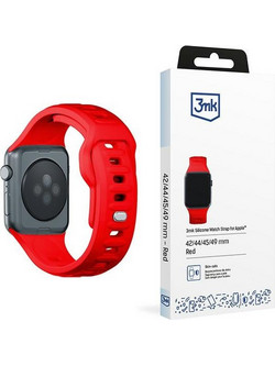 3mk Λουράκι Σιλικόνης Red (Apple Watch 42 / 44 / 45 / 49mm)