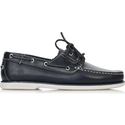 Lumberjack Navigator Ανδρικά Μοκασίνια Boat Shoes Δερμάτινα Navy Μπλε SM07804-005B03-M0159
