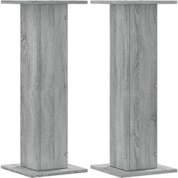 vidaXL 852668 Βάσεις Ηχείων Δαπέδου Grey Sonoma