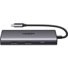 Ugreen CM498 USB-C Docking Station με HDMI 4K PD Ethernet