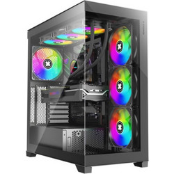 Xilence Xilent Gleam Black Gaming Midi Tower Κουτί Υπολογιστή με Πλαϊνό Παράθυρο