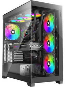Xilence Xilent Gleam Black Gaming Midi Tower Κουτί Υπολογιστή με Πλαϊνό Παράθυρο