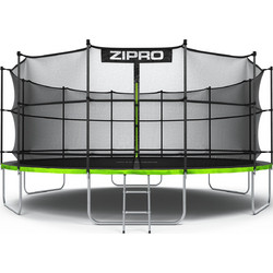 Zipro Jump Pro Τραμπολίνο Εξωτερικού Χώρου με Σκάλα & Δίχτυ Πράσινο 496cm