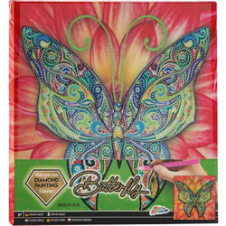 Grafix Πεταλούδα Καμβάς Diamond Painting Kit 30x30cm 260009